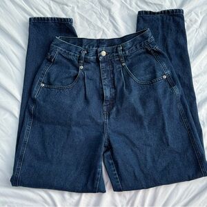 Vintage Brittania Jeans Women's 10 Blue Dark Wash High Rise Mom Jeans